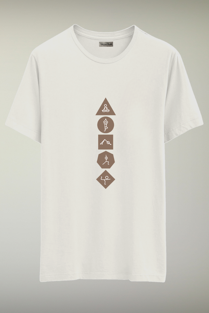 Yoga Se Hi Hoga White Genderless T-shirt