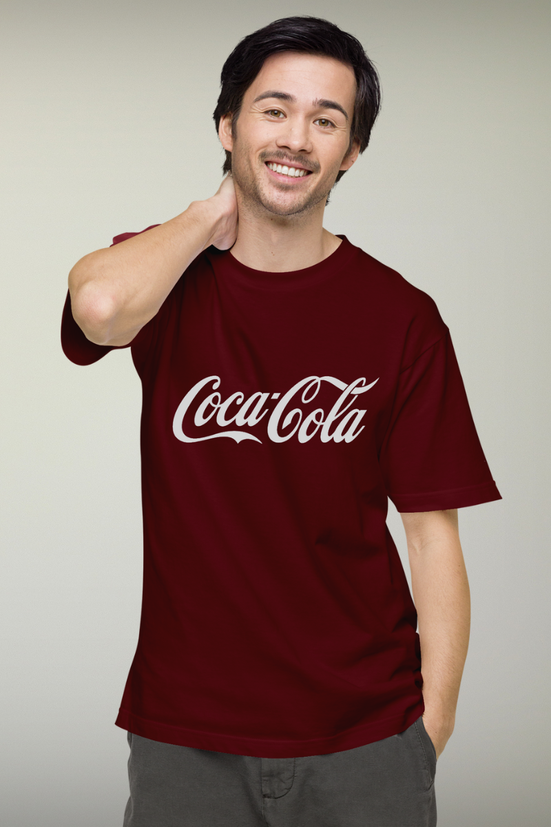 Cocacola Maroon Genderless T-shirt