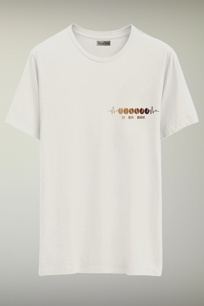 Coffee Bean White Genderless T-shirt