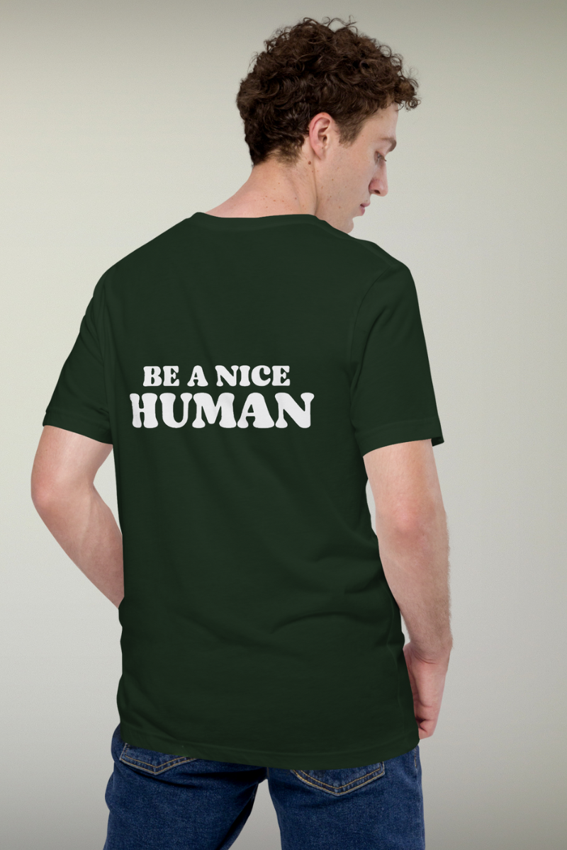 Nice Human Green Genderless T-shirt