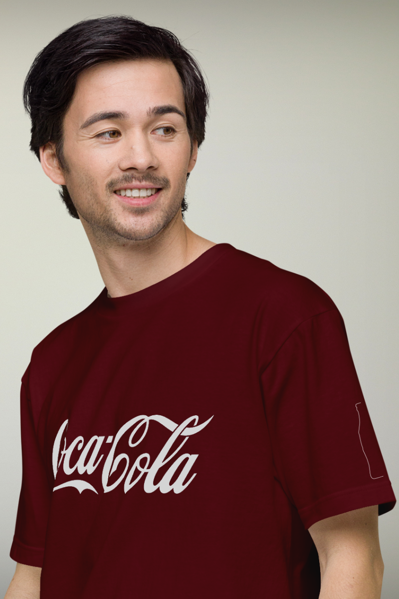 Cocacola Maroon Genderless T-shirt