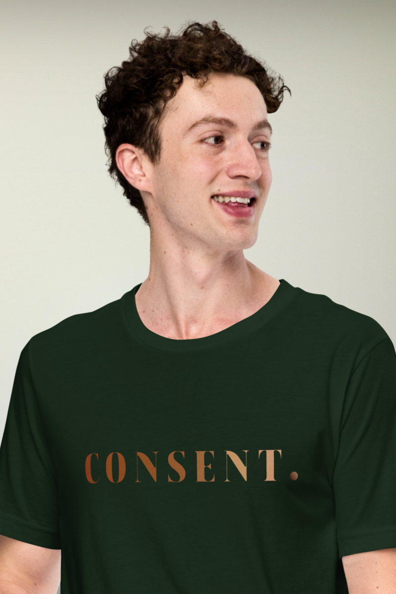 Consent Green Genderless T-shirt