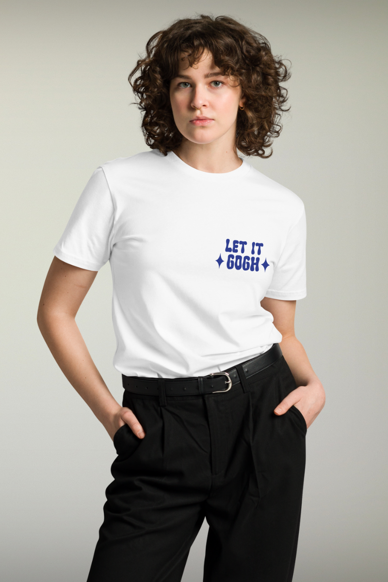 Let It Gogh White Genderless T-shirt