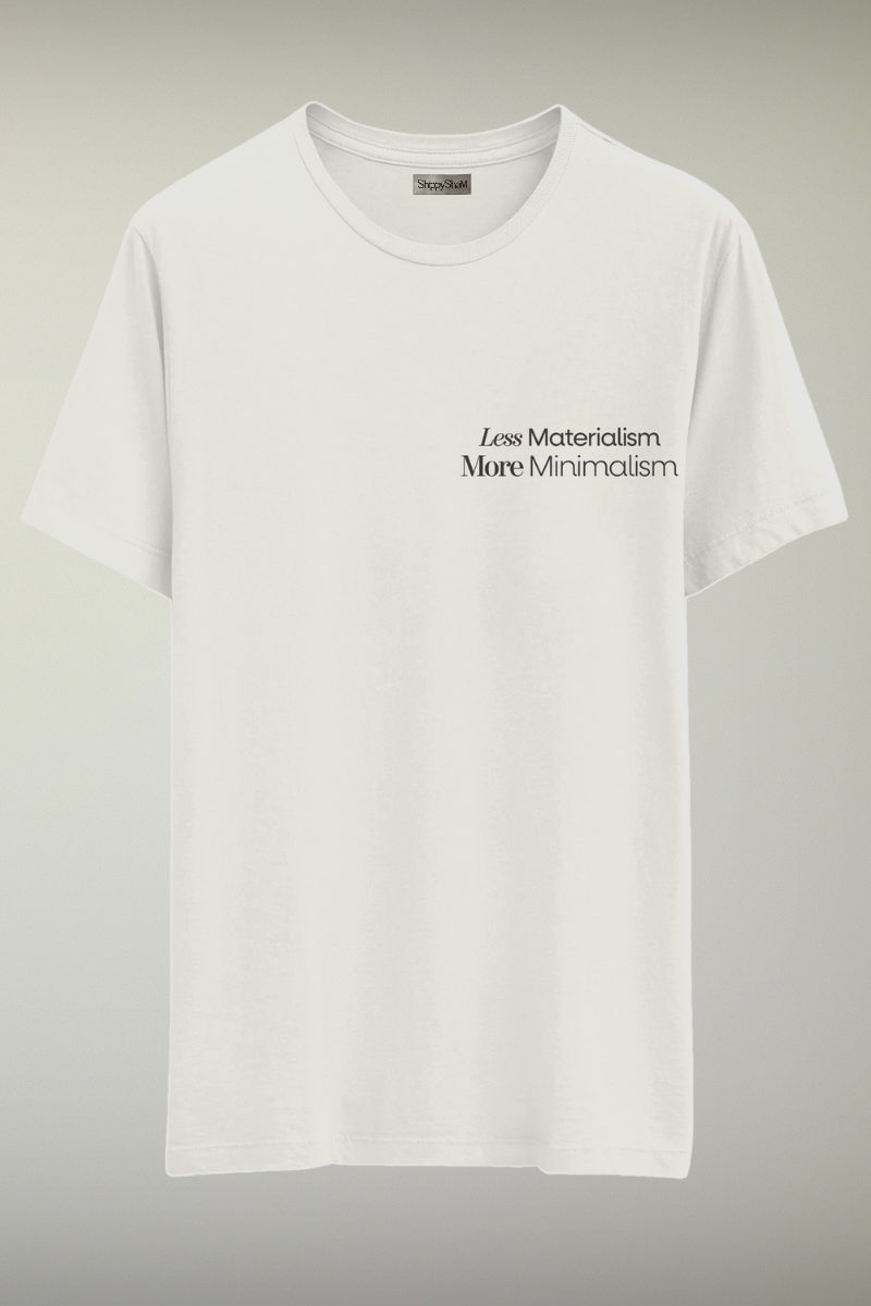 Minimalism White Genderless T-shirt