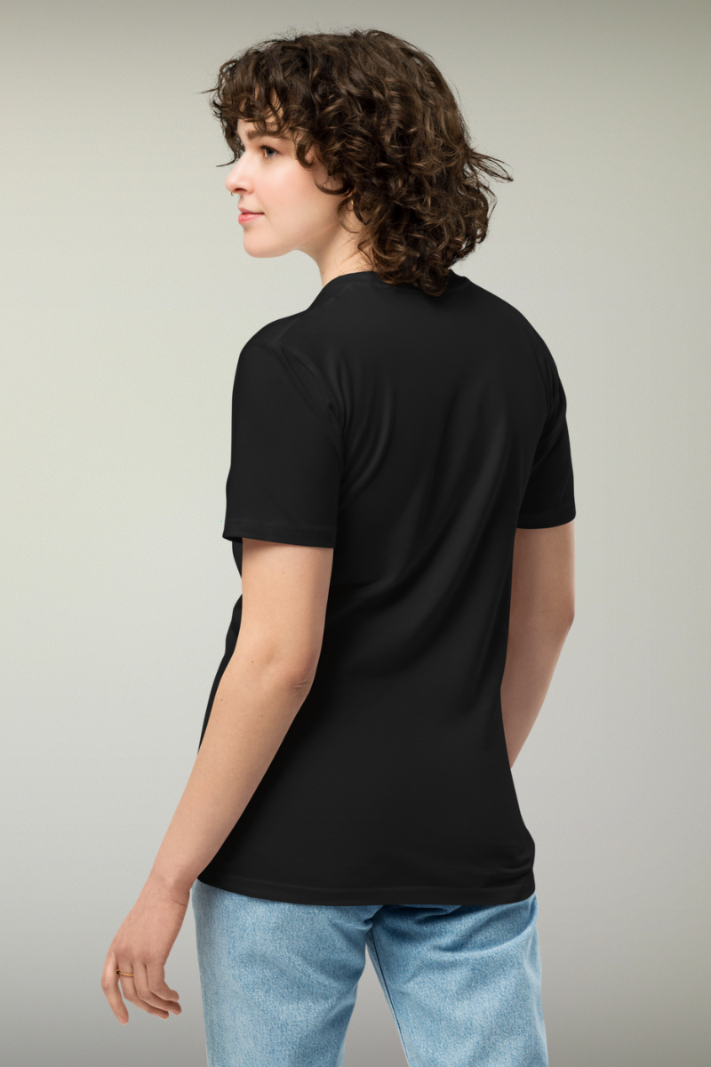 Minimalism Black Genderless T-shirt