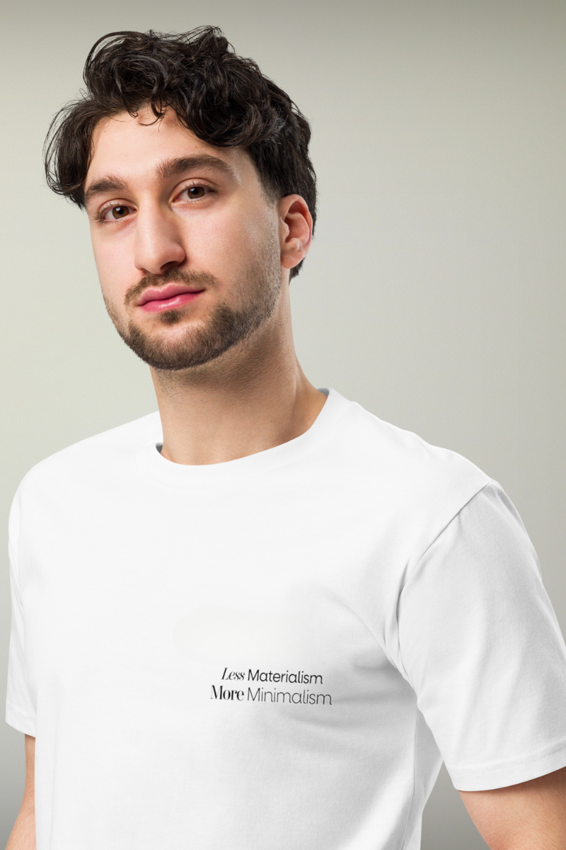 Minimalism White Genderless T-shirt