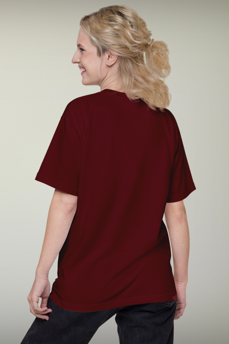 Consent Maroon Genderless T-shirt