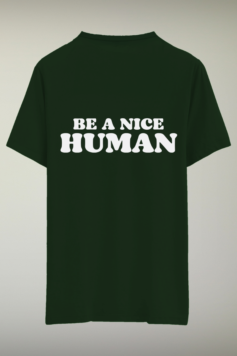 Nice Human Green Genderless T-shirt