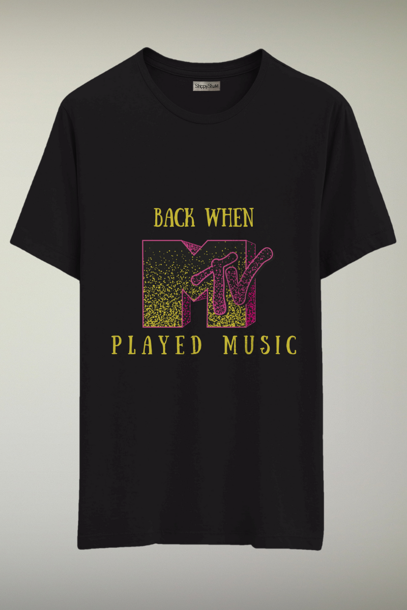 MTV Black Genderless T-shirt