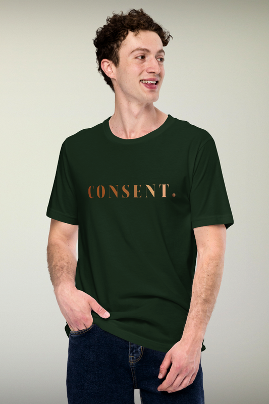 Consent Green Genderless T-shirt