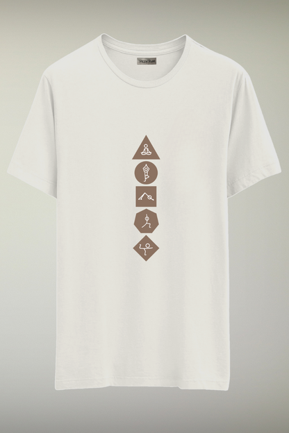 Yoga Se Hi Hoga White Genderless T-shirt