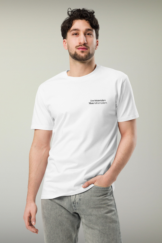 Minimalism White Genderless T-shirt