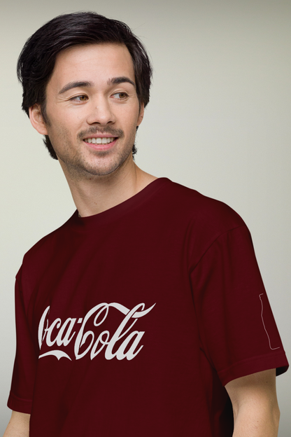 Cocacola Maroon Genderless T-shirt