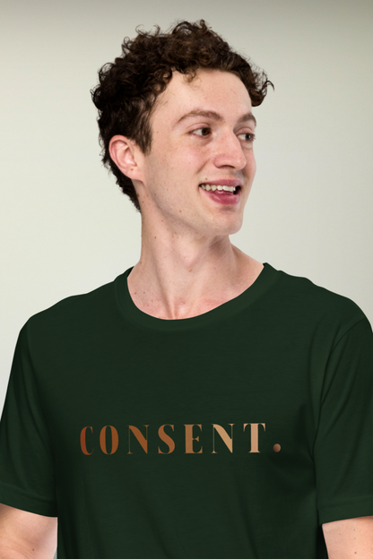 Consent Green Genderless T-shirt