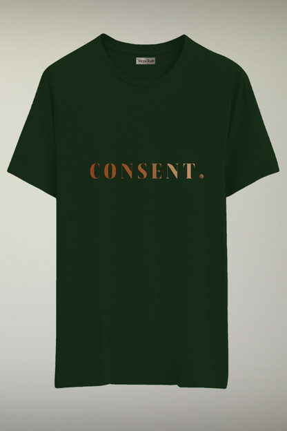 Consent Green Genderless T-shirt