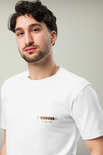 Coffee Bean White Genderless T-shirt