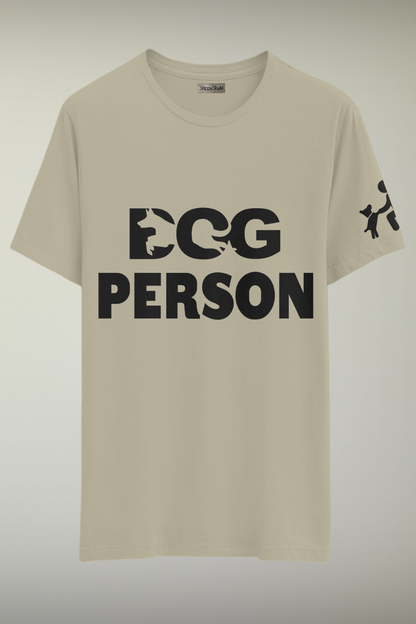 Dog Person Beige Genderless T-shirt