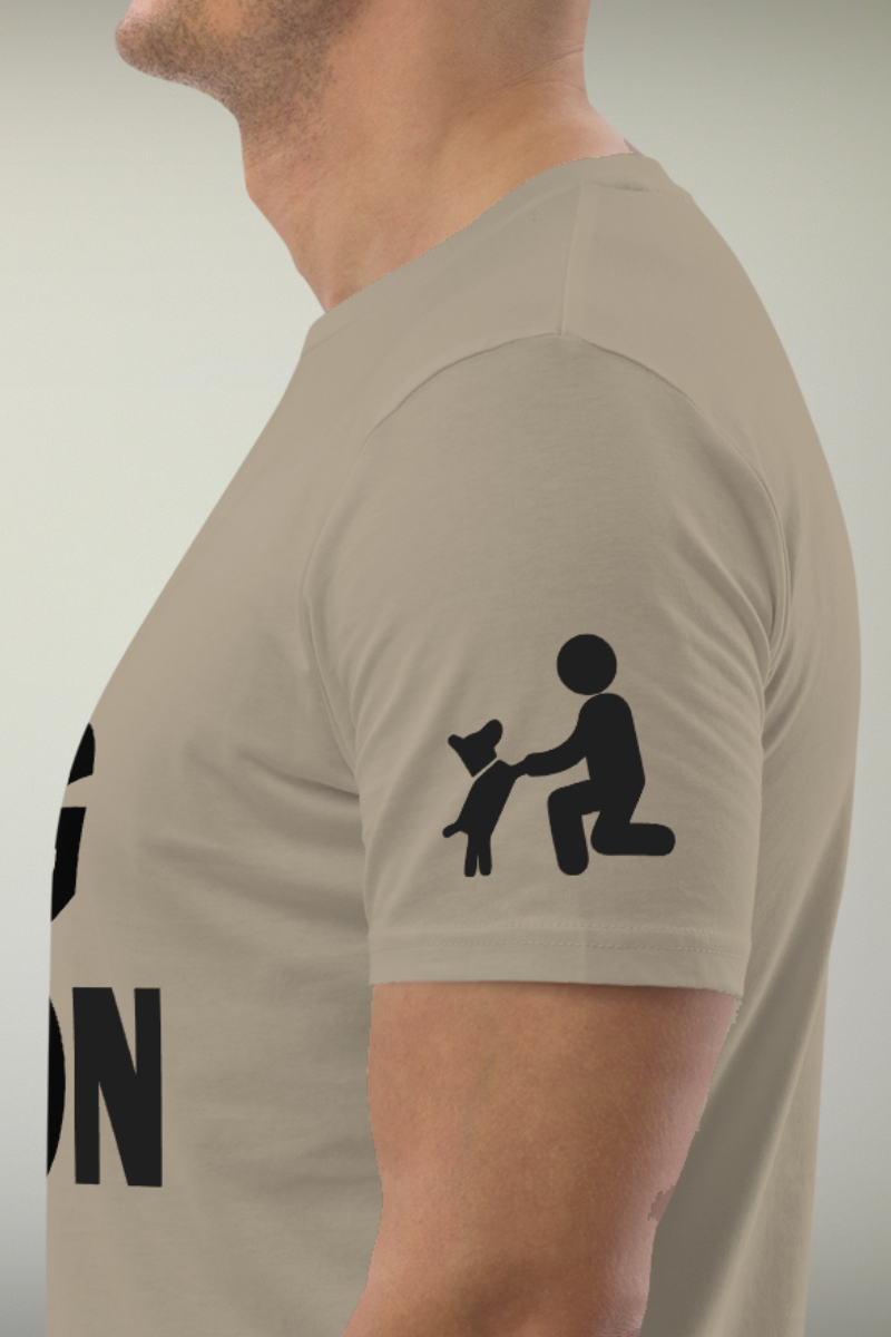 Dog Person Beige Genderless T-shirt