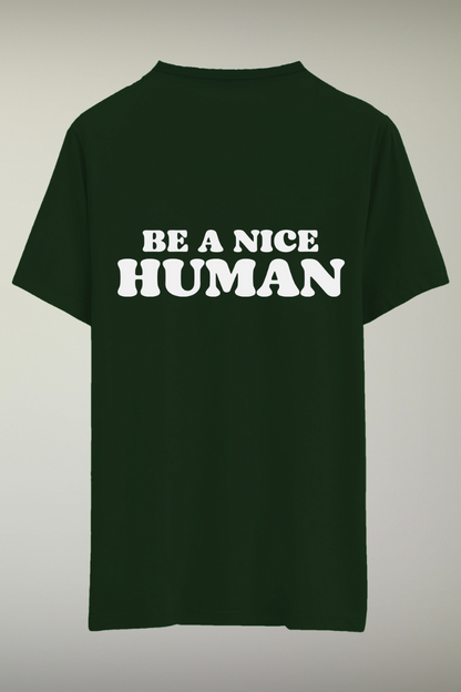 Nice Human Green Genderless T-shirt